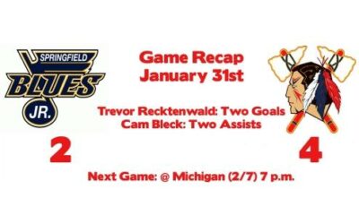 Tomahawks Sweep Jr. Blues with 4-2 Victory