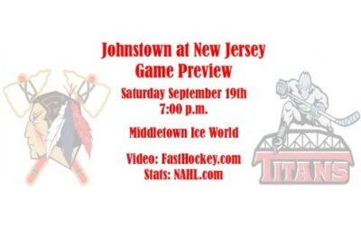 Game Preview: Johnstown @ New Jersey