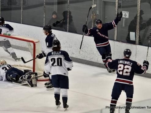 Lynch Tallies Two; Tomahawks Move Into First Place Tie
