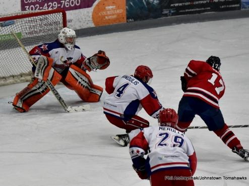 Three-Goal Period Sinks Tomahawks in Game One