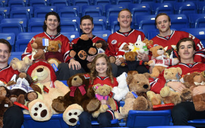 Tossin’ Teddy Bears: Tomahawks Partner with All-4-Smiles For Teddy Bear Toss