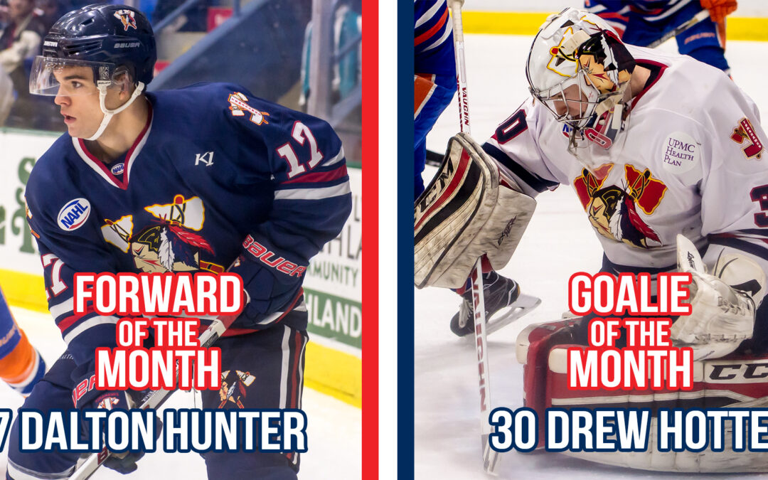 Hunter, Hotte Earn Top League Honors for December