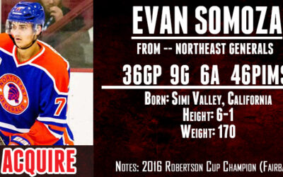 Tomahawks Acquire Somoza From Generals