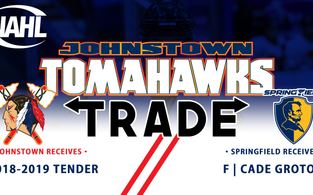 Tomahawks Acquire Tender from Springfield