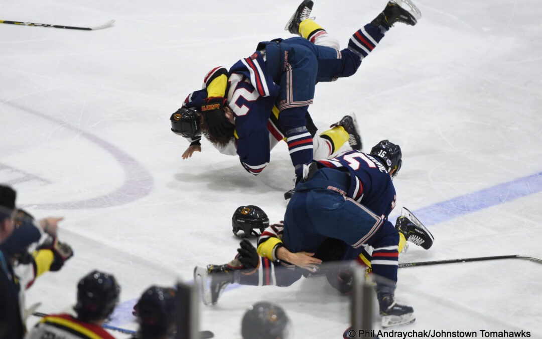 Benwell’s Hat Trick Leads Hawks to 5-3 Win