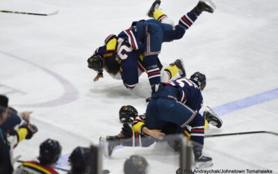 Benwell’s Hat Trick Leads Hawks to 5-3 Win