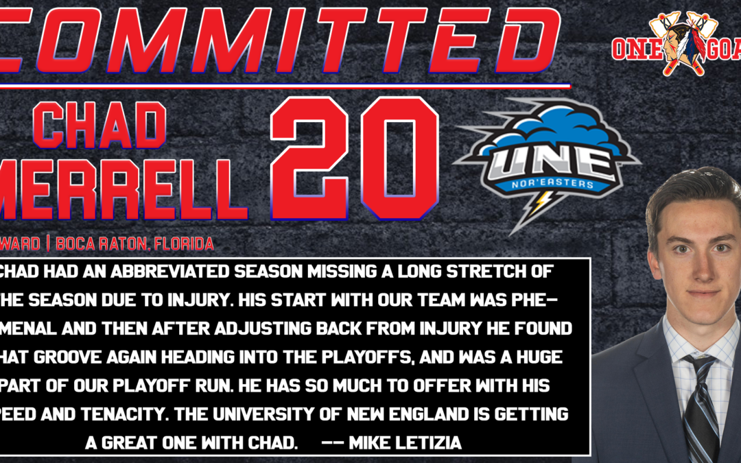 Chad Merrell Announces Commitment to University of New England