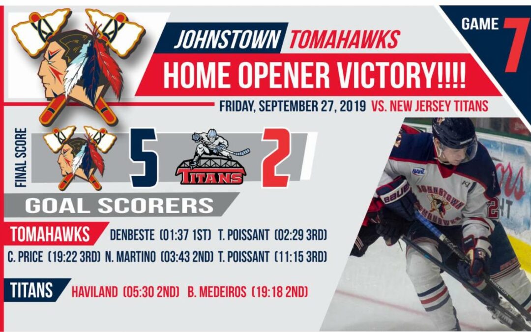 Tomahawks Defeat Titans 5-2 (9/28/2019)