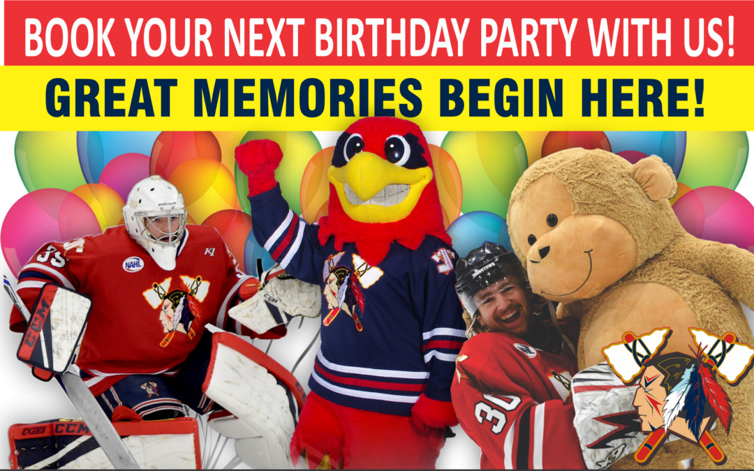 Book your birthday party with the Tomahawks!