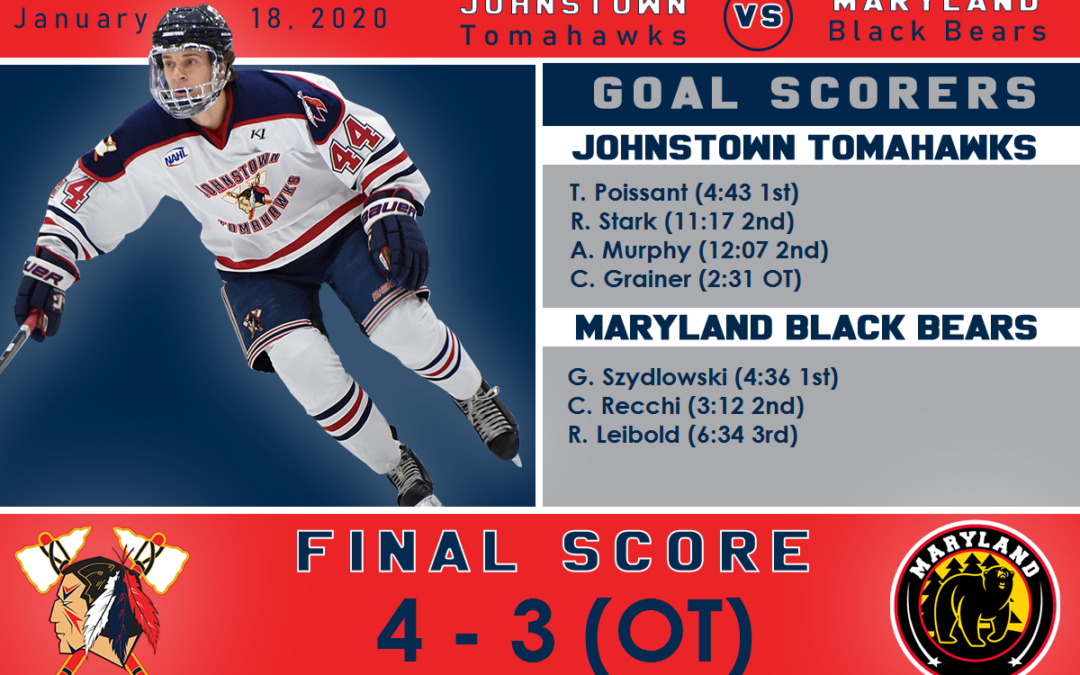 Tomahawks Take Down Black Bears in OT