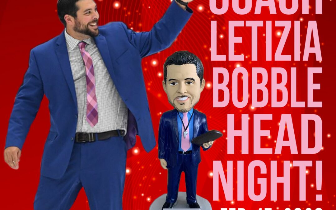 NEWS ALERT – TOMAHAWKS FORCED TO ADJUST COACH LETIZIA BOBBLEHEAD GIVEAWAY PROMOTION