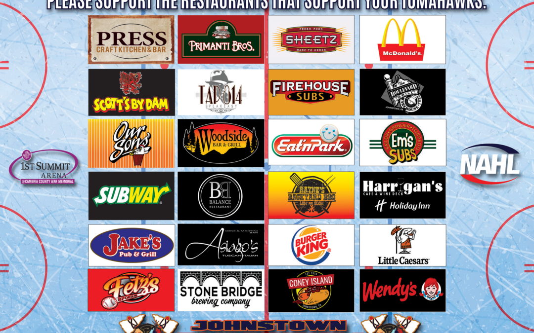 Please support our Restaurant Partners.