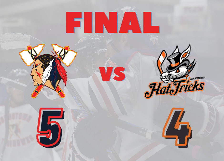 AHEARN NETS HAT TRICK AGAINST HAT TRICKS – HAWKS WIN 5-4