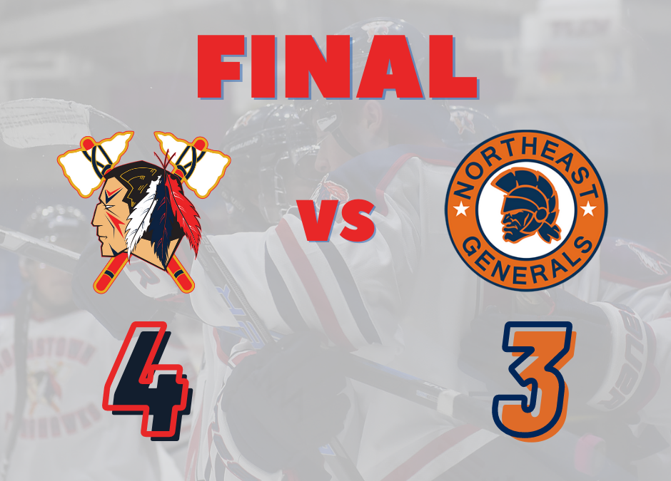 HAWKS WIN 4-3 IN MIDDLE GAME OF WEEKEND SERIES