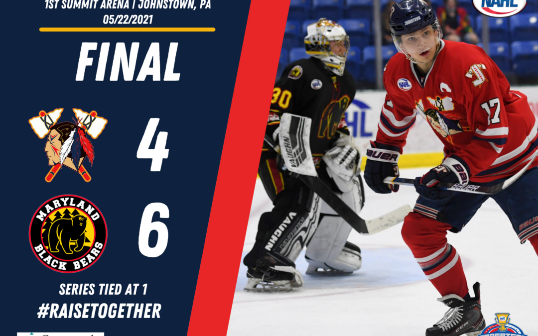 BLACK BEARS EVEN UP SERIES WITH TOMAHAWKS