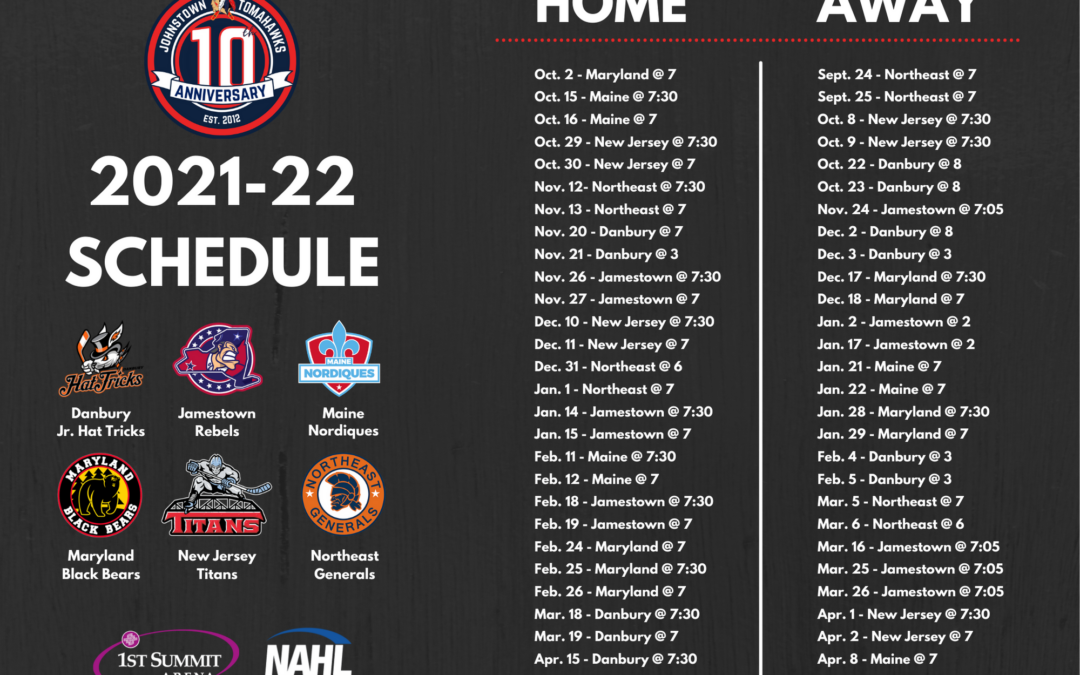 TOMAHAWKS RELEASE 2021-22 SCHEDULE