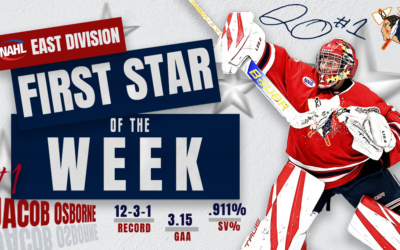 JACOB OSBORNE NAMED NAHL EAST DIVISION STAR OF THE WEEK