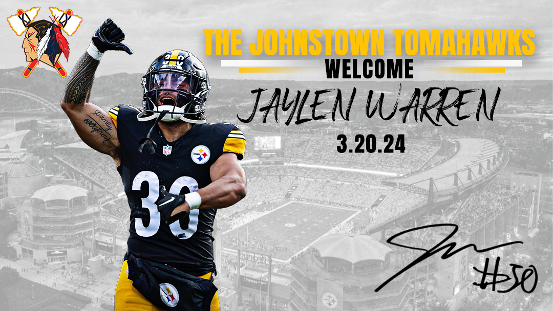 STEELERS RB JAYLEN WARREN TO APPEAR AT TOMAHAWKS GAME