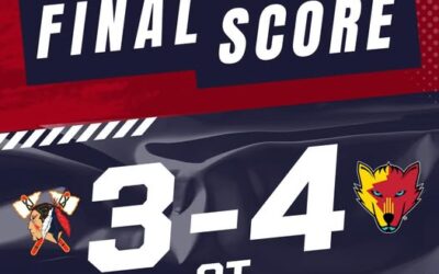 TOMAHAWKS RALLY ONCE AGAIN BUT FALL SHORT TO ICE WOLVES AFTER LATE OVERTIME GOAL