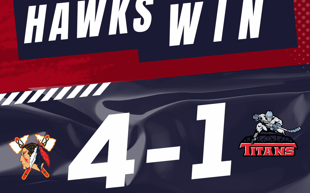 TRONOSKI SCORES TWICE, DRILLEN-ROACH MAKES 31 STOPS AS TOMAHAWKS WIN FOR FIRST TIME ON HOME-ICE