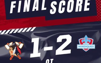 TOMAHAWKS NEARLY STUN NORDIQUES LATE, BUT FALL 2-1 IN OVERTIME