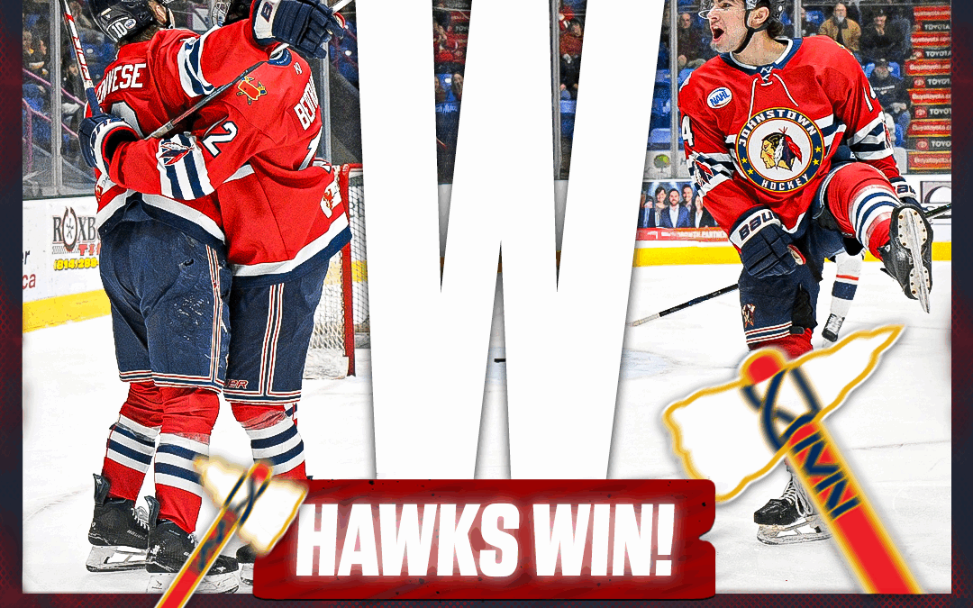 TOMAHAWKS DIG DEEP COMING BACK FROM EARLY 3-0 DEFICIT TO STEAL OVERTIME WIN FROM HAT TRICKS