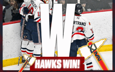 OLEKSIIENKO OUTDUELS MCKENNA IN 87 SHOT GOALIE DUEL, PROPELLING HAWKS’ TO 2-1 SHOOTOUT VICTORY