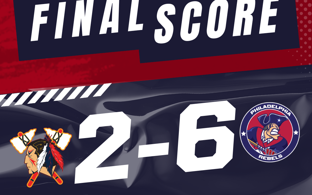 REBELS END TOMAHAWKS’ PLAYOFF ASPIRATIONS BY EARNING 20TH WIN IN CONVINCING FASHION BY SCORE OF 6-2