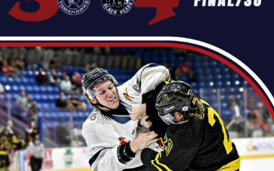 TOMAHAWKS EARN A POINT, DROP ROLLER COASTER HOME OPENER TO MARYLAND BY A SCORE OF 4-3 IN A SHOOTOUT